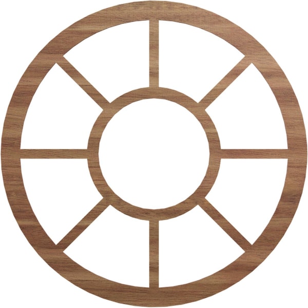 Ekena Millwork Grace Wood Fretwork Pierced Ceiling Medallion, Walnut, 38"OD x 13 3/4"ID x 3/8"T CMWP38X0375GRWA - main